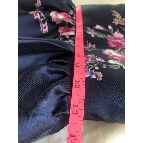 NWT Crystal Doll Floral Sleeveless Dress Girls 12 Navy Formal Easter Dance - Picture 9 of 10